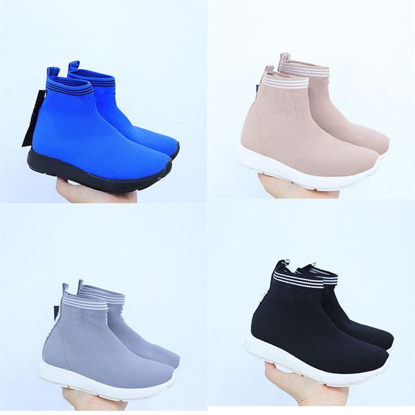 

kids speed runner sock shoes for boys socks womens boots child trainers teenage runners sneakers running chaussures, Black
