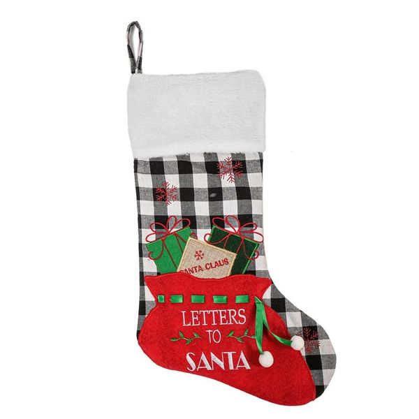 

christmas decorations stockings, large xmas stockings decorations, letters to santa for holiday party home decoratiom gifts
