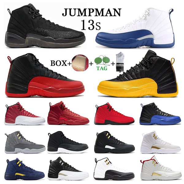 

with socks basketball shoes 12 12s ovo concord university gold playoff white dark grey royal the master men flu game french winterized sport