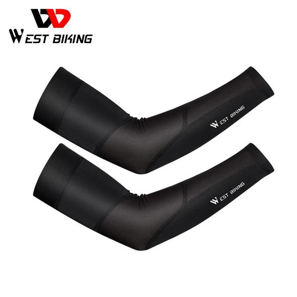 

elbow & knee pads west biking cycling arm sleeves sunscreen anti-uv fishing running basketball warmer outdoor sport fitness compression slee, Black;gray