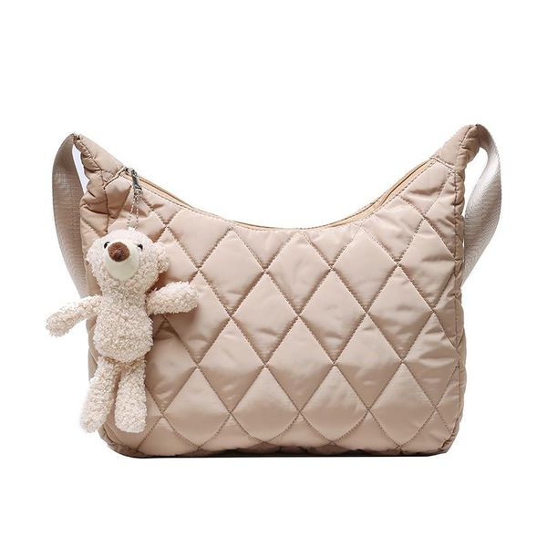 

evening bags simple large-capacity bag cute bear women 2021 quality oxford cloth fashion ringer crossbody handbag shoulder