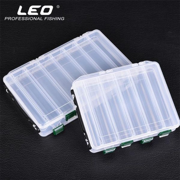 

fishing lure box double sided tackle squid jig pesca accessories minnows bait container