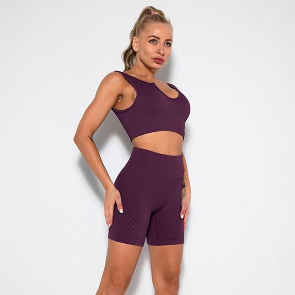 

yoga outfit shorts set sport gym women sports bra push up bralette pants fitness workout clothes crop active