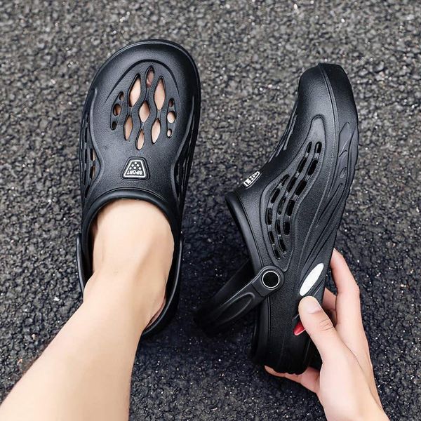 

slippers women flip flop men's flops slipper man sandals woman home women's shoes tennis crogs krasaovki fashion, Black