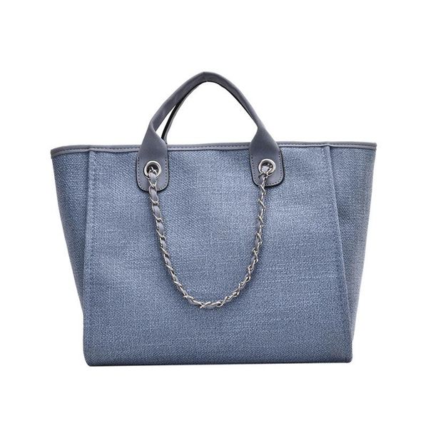 

cross body 7 color casual large capacity tote designer chains women handbags luxury canvas lady shoulder mesenger bags female big purses