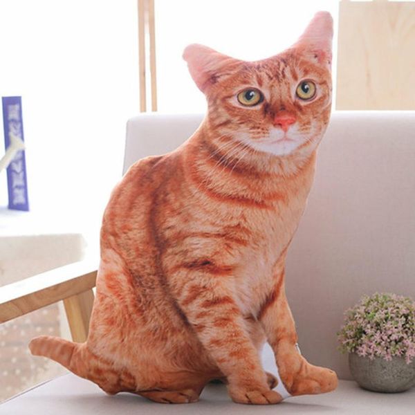 

pillow 1pc simulation plush cat sleeping pillows soft stuffed animals cushion sofa decor cartoon toys for children kids gift