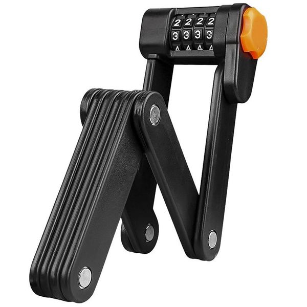 

password anti-cut safety folding bike lock professional anti-theft alloy steel foldable bicycle keys other motorcycle parts