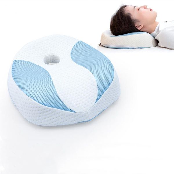 

pillow comfortable sleep neck support memory foam rest curve design body care