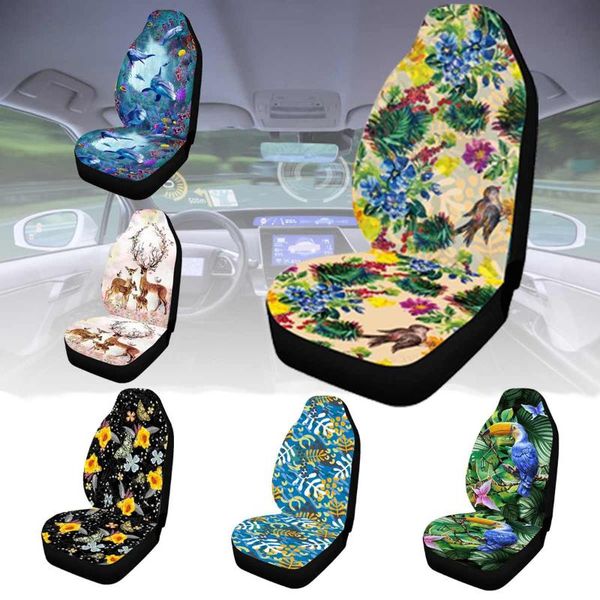 

car seat covers 3d fashion pattern universal front automobile cover protector mat washable soft fabric for most auto cars suv truck van