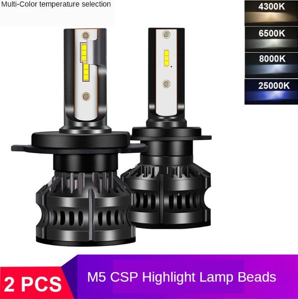 

car headlights m5 bright mini led h4 h7 far and near integrated 1860csp h11 9005 9006 9012 h3 h1 headlight bulb