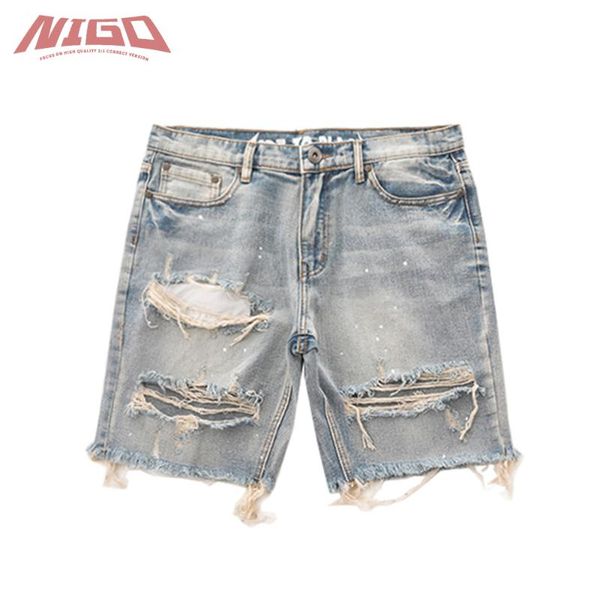 

men's shorts nigo f 7th denim short #nigo769, White;black