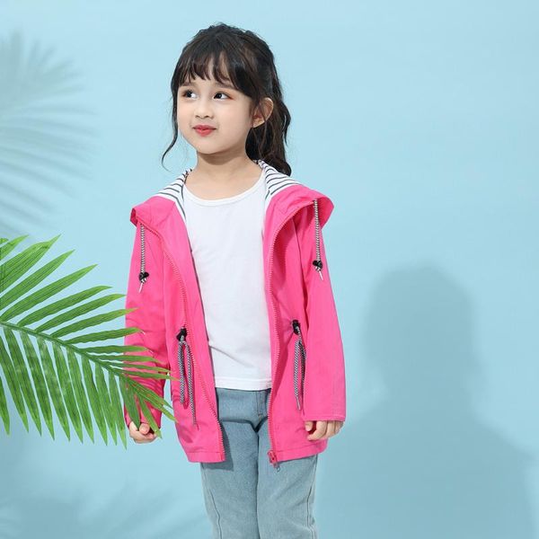 

sale fall windbreaker waterproof coat for toddler girl trench infant boy child fashion jacket hooded outerwear raincoat d30, Blue;gray