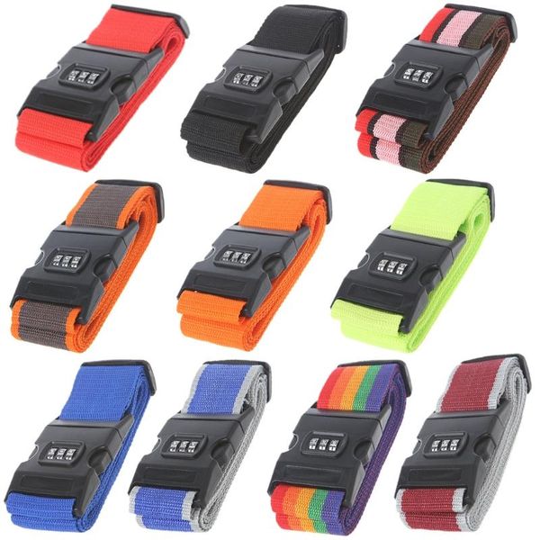 

toiletry kits thinkthendo travel accessories adjustable luggage password lock nylon belt strap band multicolor