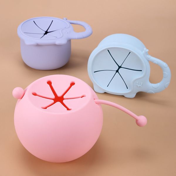 

maternal and infant products silicone ball handle snack cup food box baby toys