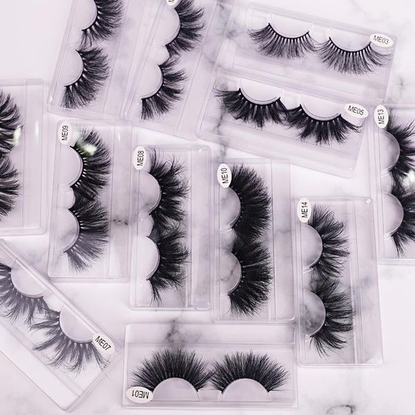 

lashes mink 25mm fluffy messy 3d natural wispy individual dramatic exaggeration eyelashes extension supplies accessories tools1