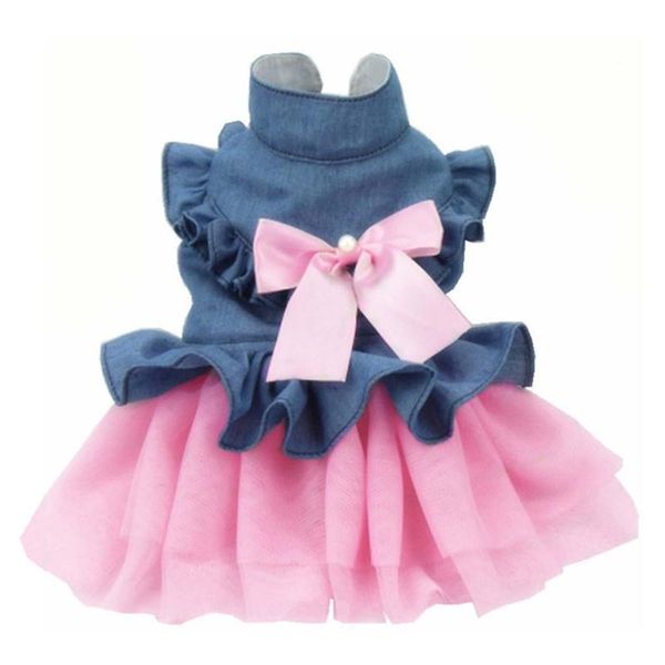 

pet winter warm skirt dog girl princess dress fancy mesh doggie cat costumes