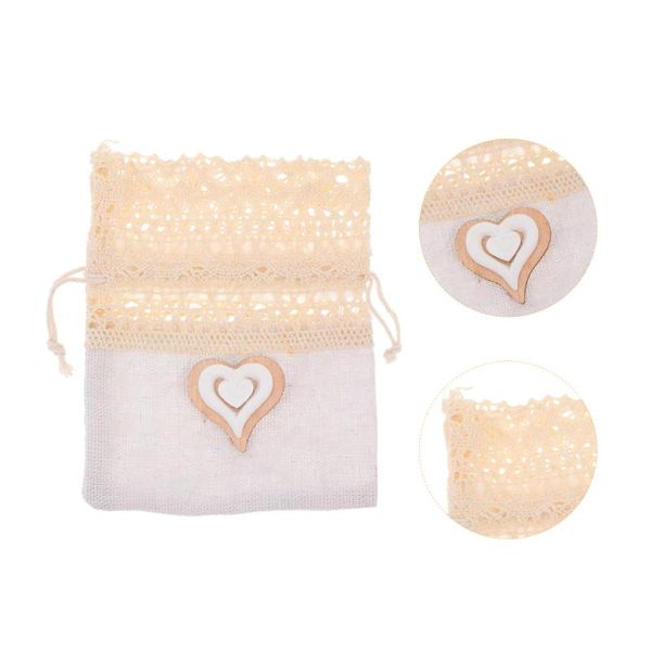 

gift wrap 6pcs delicate sachet drawstring hollow lace bag chic wedding candy