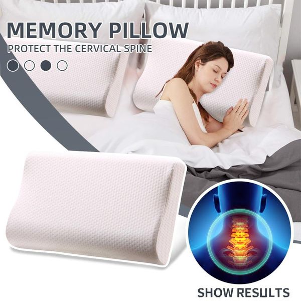 

pillow memory foam for cervical spine home cushion sofa car with soft padded core