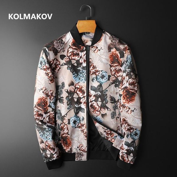 

men's jackets spring casual coat jacket men, autumn fashion large size flower color men m-5xl htlg, Black;brown
