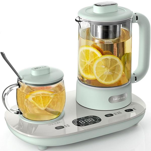 

electric kettles 220v household health pot 600ml stew cup office small tea and porridge milk high boron glass kettle c06n1