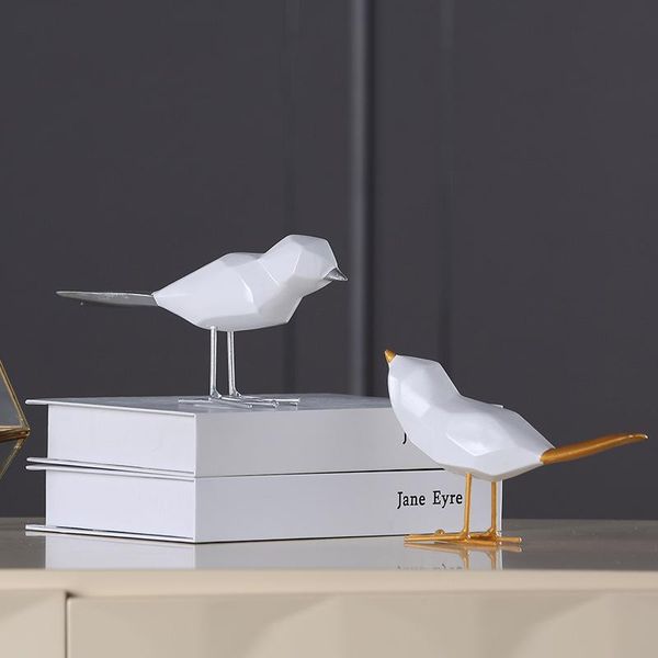 

decorative objects & figurines modern resin dird tv cabinet decoration soft showroom model room entrance living nordic bird statue silver go