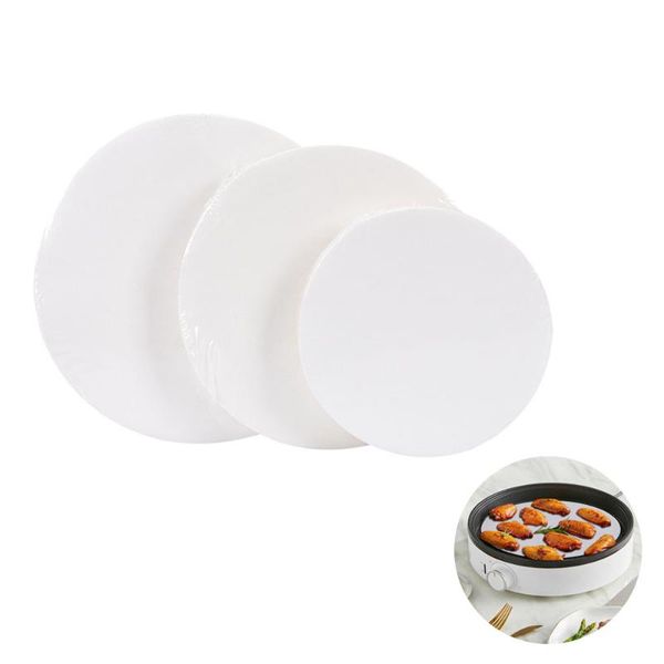 

tools & accessories 100 pieces of disposable round grill paper, high temperature resistant silicone oil oven baking paper