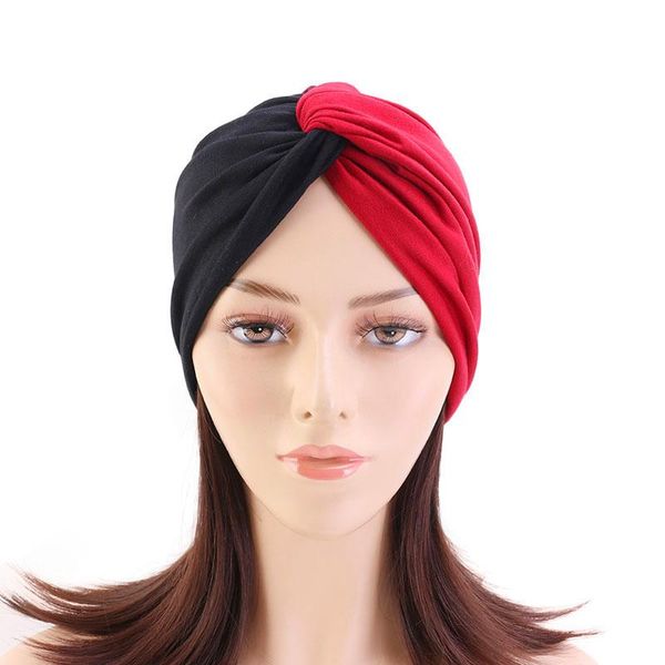 

muslim cotton hijab turban cap forehead cross double color turbante hat islamic headwear india bonnet for women inner hijab caps, Blue;gray