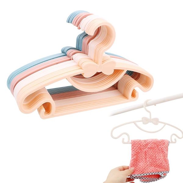 

hangers & racks 5 pieces kids toddler baby clothes coat children hanger plastic drying rack