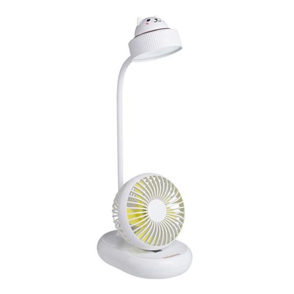 

electric fans 808f rotatable usb desk lamp fan 3 wind speed swan-neck type led table w/ for office bedroom study