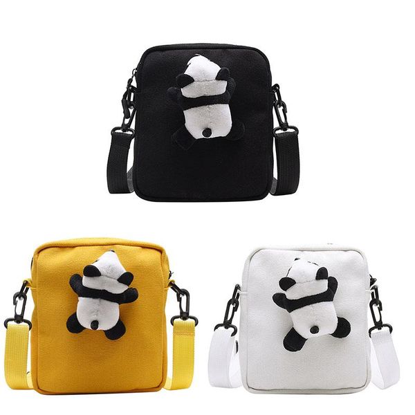 

evening bags fashion cute panda doll simple shoulder for female mobile phone messenger bag