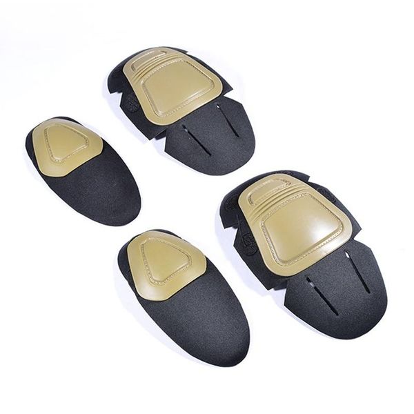 

elbow & knee pads military tactical and protector pad for paintball combat uniform suit protective, Black;gray