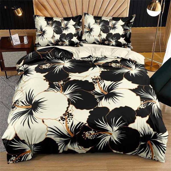 Set biancheria da letto motivo bohémien Temi floreali Set copripiumino King Copripiumino Federe Doppio singolo Completo 200x200 Biancheria da letto 211007