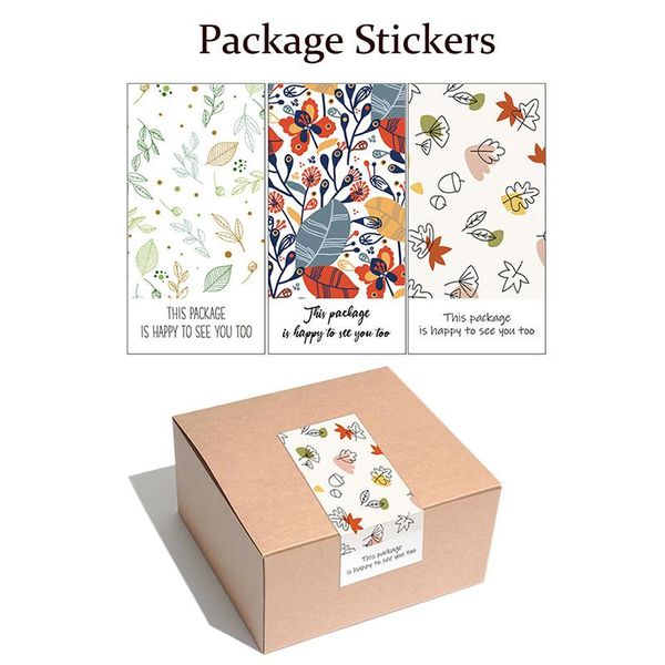 

gift wrap 30 pcs this package is happy to see you too stickers seal labels thank for small business handmade commodity decor