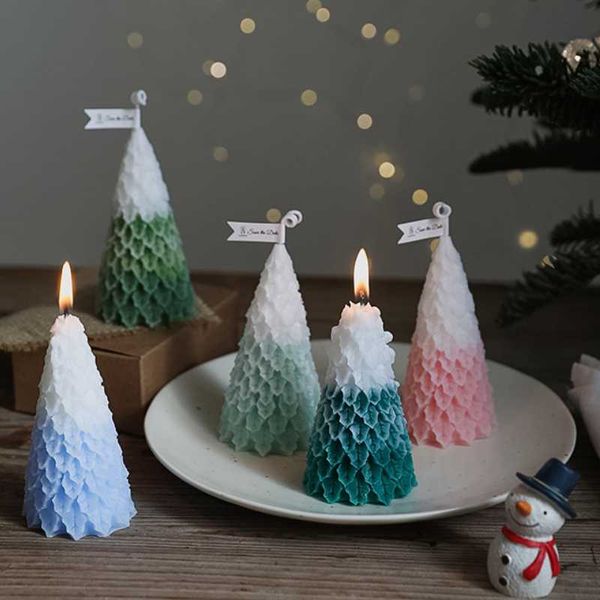 

candles christmas tree fandle lasting decoration candle dining table candlelight dinner