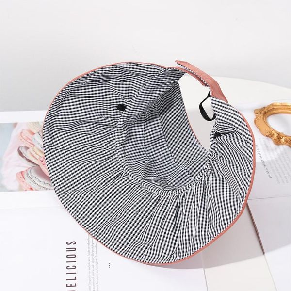 

caps & hats 1pc cute kids folding visor cap children's summer sun protection empty sunhat girls boys beach hat outdoor holiday, Yellow
