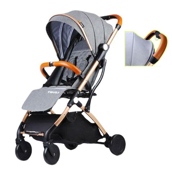 

strollers# light baby stroller portable can sit lie pram car buggy mom four wheels pushchair