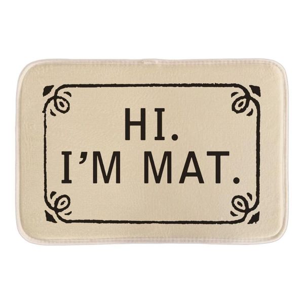 

carpets funny welcome doormat with hi i'm mat home decorative indoor door mats bathroom rug floor short plush fabric