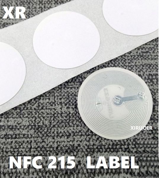 2000pcs Drop ship NFC Tag Etichetta di controllo degli accessi in magazzino! Carta d'arte da 25 mm 13.56MHZ NFC 215 NFC Label Sticker per Amibo può utilizzare Nintendo Switch tramite TagMo