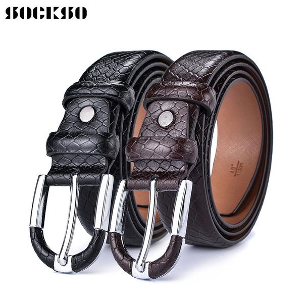 

belts 2021 fashion cowhide leather luxury strap male for men classice vintage pin buckle belt wsps001, Black;brown
