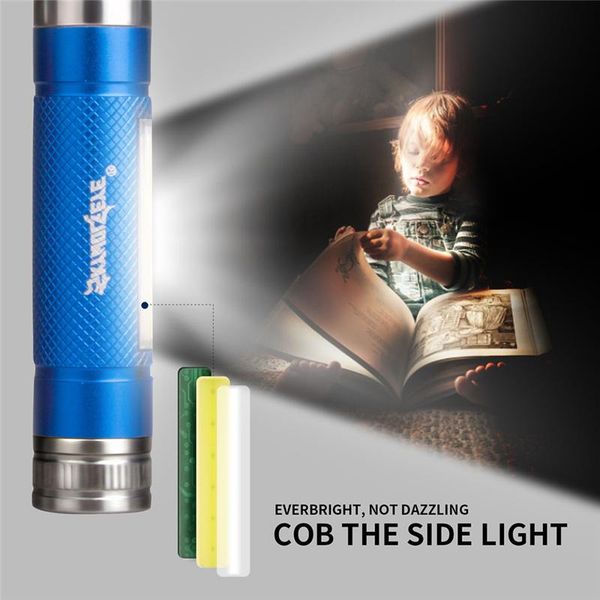 

mini super bright cob led camping light key ring keychain torch lamp flashlights torches