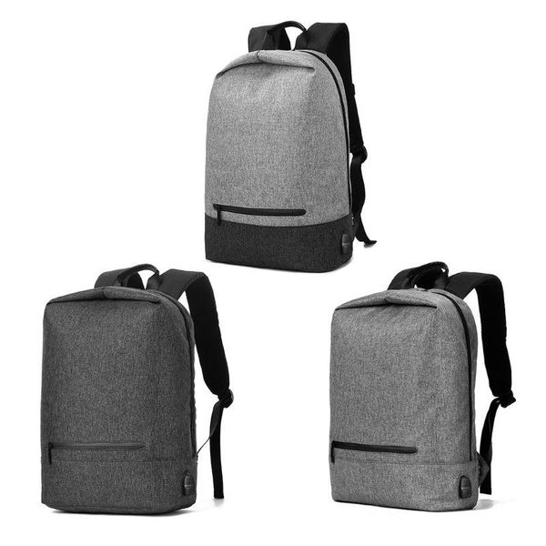 

backpack men anti-theft lapschool bag casual daypack usb charging port