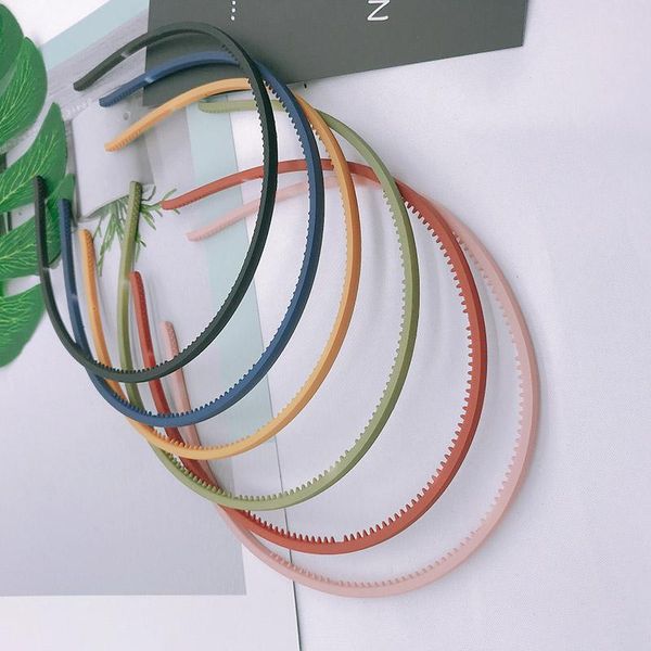 

hair clips & barrettes 4mm plastic headband fashion solid color accessories headwear for women girls h9, Golden;silver