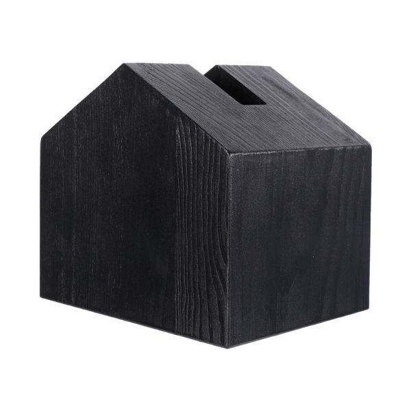 

1pc wooden tissue box house shape napkin simple deskholder boxes & napkins