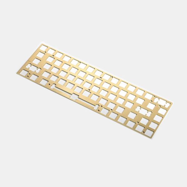 

brush finish brass plate steel positioning board for gk68x gk68xs keyboards