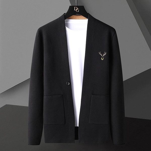 

men's sweaters sweater coat korean spring and autumn casual versatile cardigan slim handsome, White;black