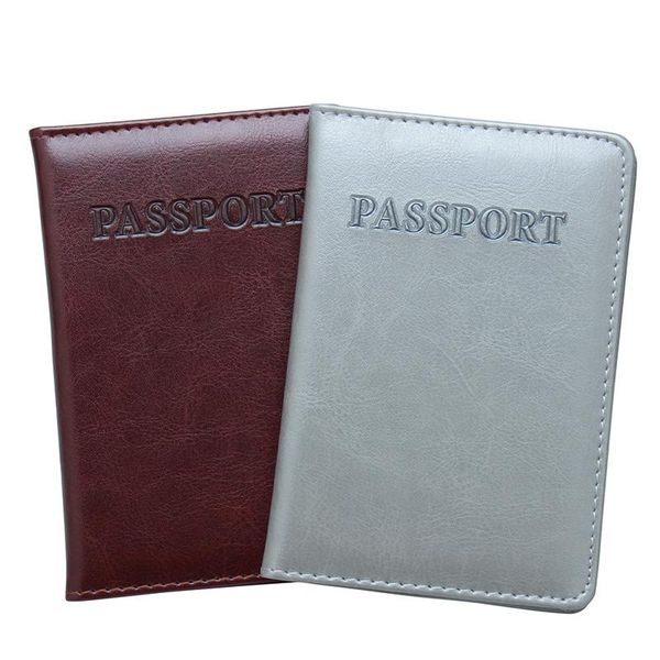 

card holders russian pu leather passport sets package english ladies men business holder wallet case united, Brown;gray