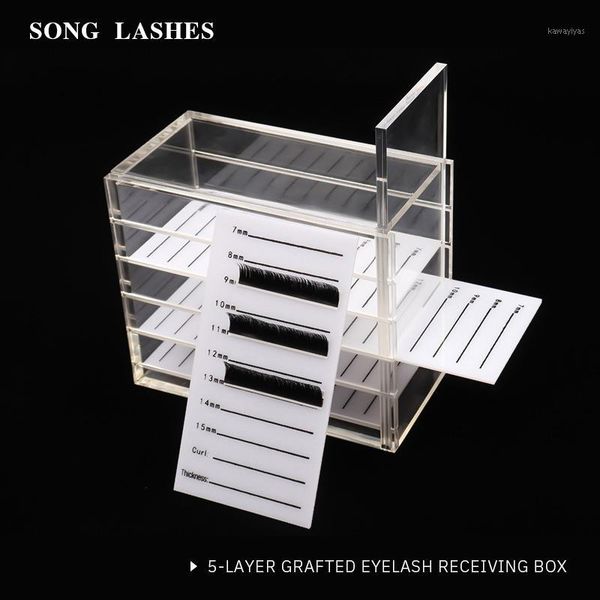 

eyelash extension storage box organizer acrylic lash plate holder tools1