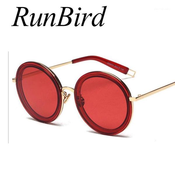 

sunglasses runbird fashion women round brand designer classic shades men luxury colorful lens uv400 453r, White;black