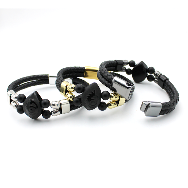 

devil's eye men's fashion charm bracelet luxury natural agate stone bead jewelry beaded, strands, Black