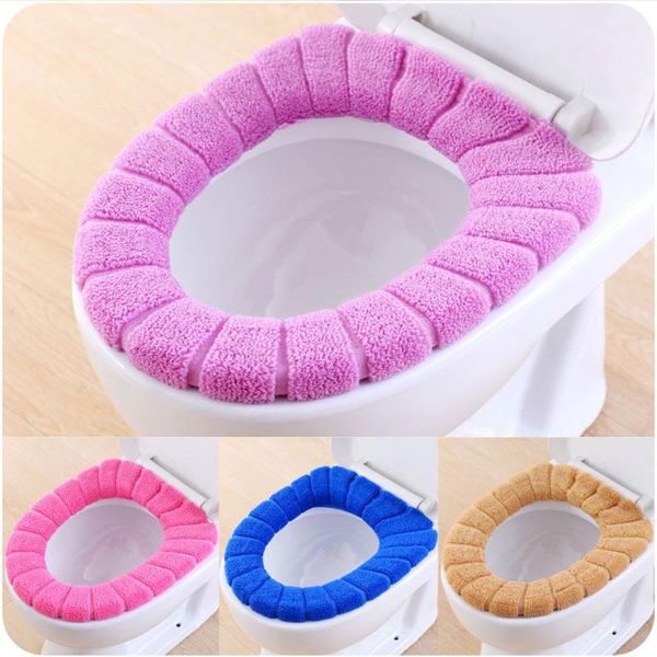 

toilet cover comfortable velvet coral seat pumpkin pattern cushion portable pad bathroom accessiories/c covers
